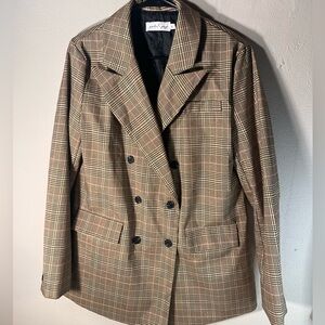 petal + pup 4 Button Plaid Blazer